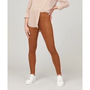Faux Suede Leggings Rich Caramel - SPANX - Size LARGE
